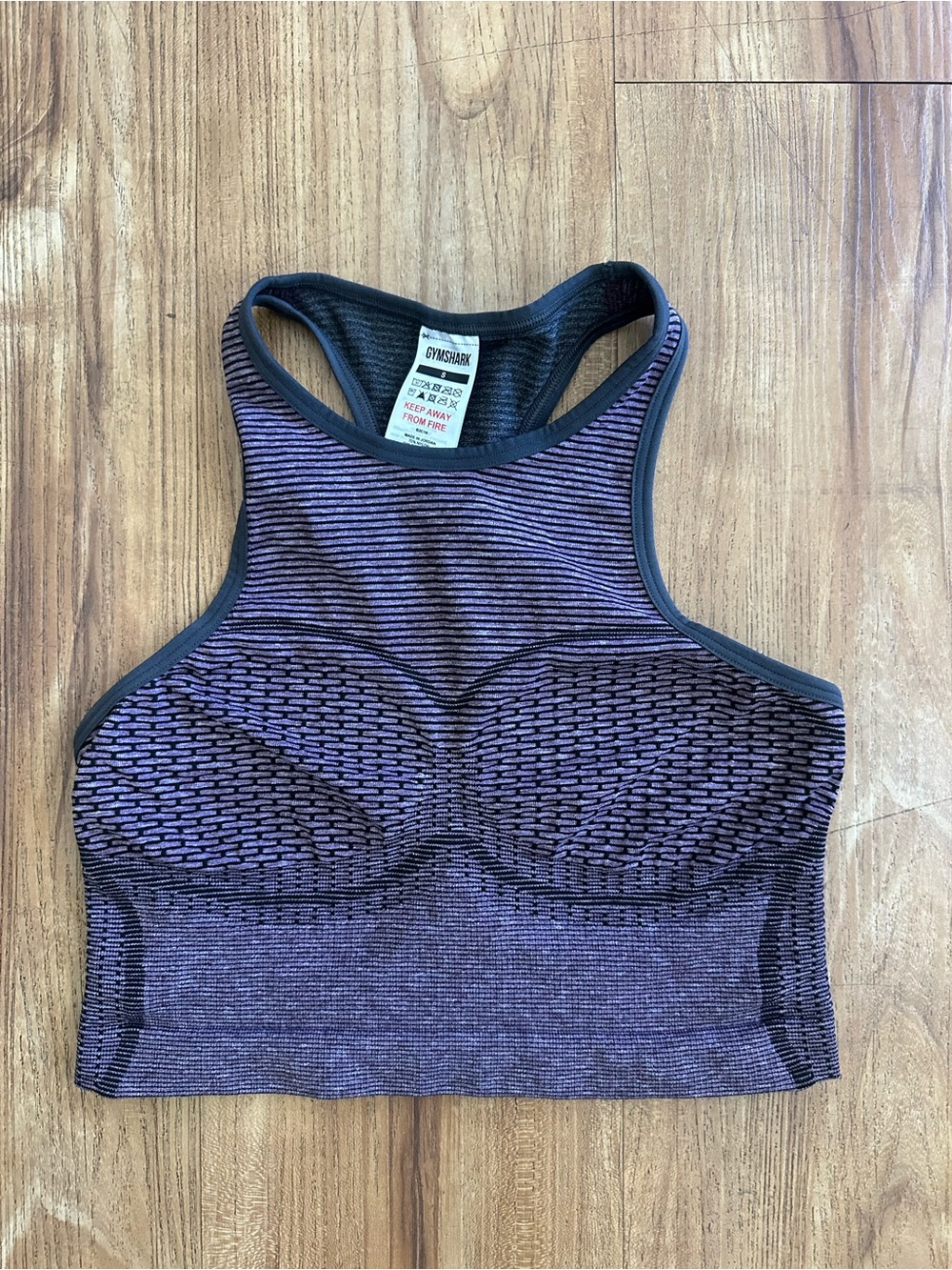 Gymshark Women's Sports Seamless Cropped Tank- Magenta Purple/Dolly Pink